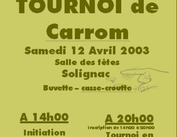 Tournoi de carrom 2003