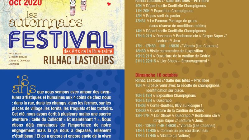 Les Automnales 2020